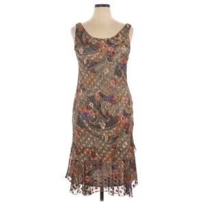 Vintage  Lillie Rubin Floral Flap Sleeveless Dress